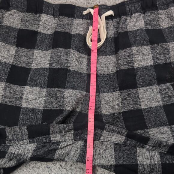 Roots Canada Pants Men Extra Large Black Gray Pajamas Casual Lounge Flannel - Picture 6 of 9